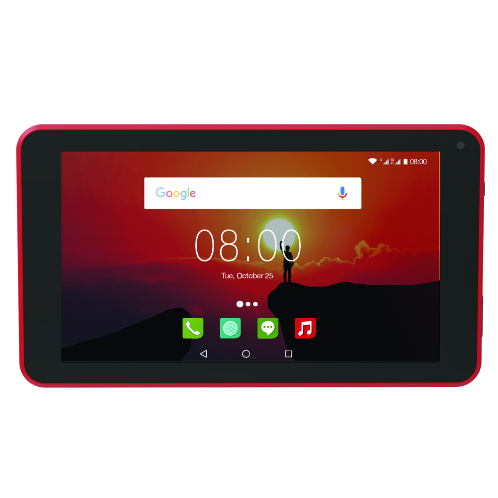 Hyundai 7" Koral 7W2 Tablet 1024*600 IPS, Wifi, 1GB, 8GB, Camera 2/2MP, Red