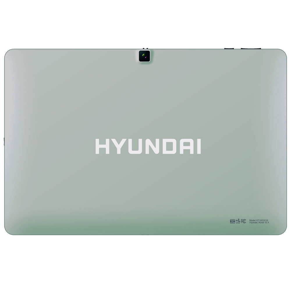 Hyundai Koral 10X, Quad Core, Android 7.0, 10.1" 800x1280 IPS, 1GB, 16GB, 2/5, 5000mAH, SILVER, Metal+KB