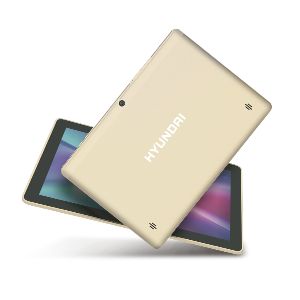 Hyundai Koral 10X2 HT1004X16 Tablet - 10.1" - Quad-core (4 Core) 1.10 GHz - 1 GB RAM - 16 GB Storage - Android 8.1 Oreo (Go Edition) - Gold