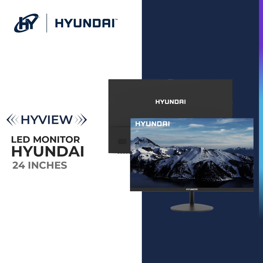 HY View, 24” Office Monitor, VA 1920x1080p, 60Hz, GTG 5ms