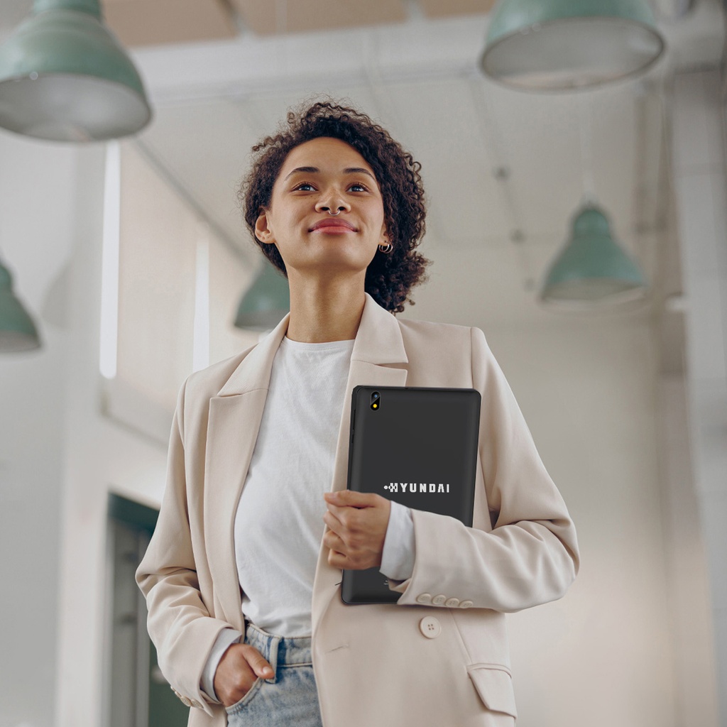 Hyundai HyTab Plus 8LB1-TMO Tablet | 8" Full HD | Quad-Core | 3GB RAM | 32GB Storage | Android 11 | 4G | Space Gray