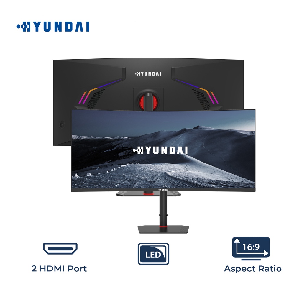 HY View, 34” Gaming Monitor R1000, IPS 3440x1440p, 180Hz, 1ms(MPRT),GTG 4ms,OD 4ms