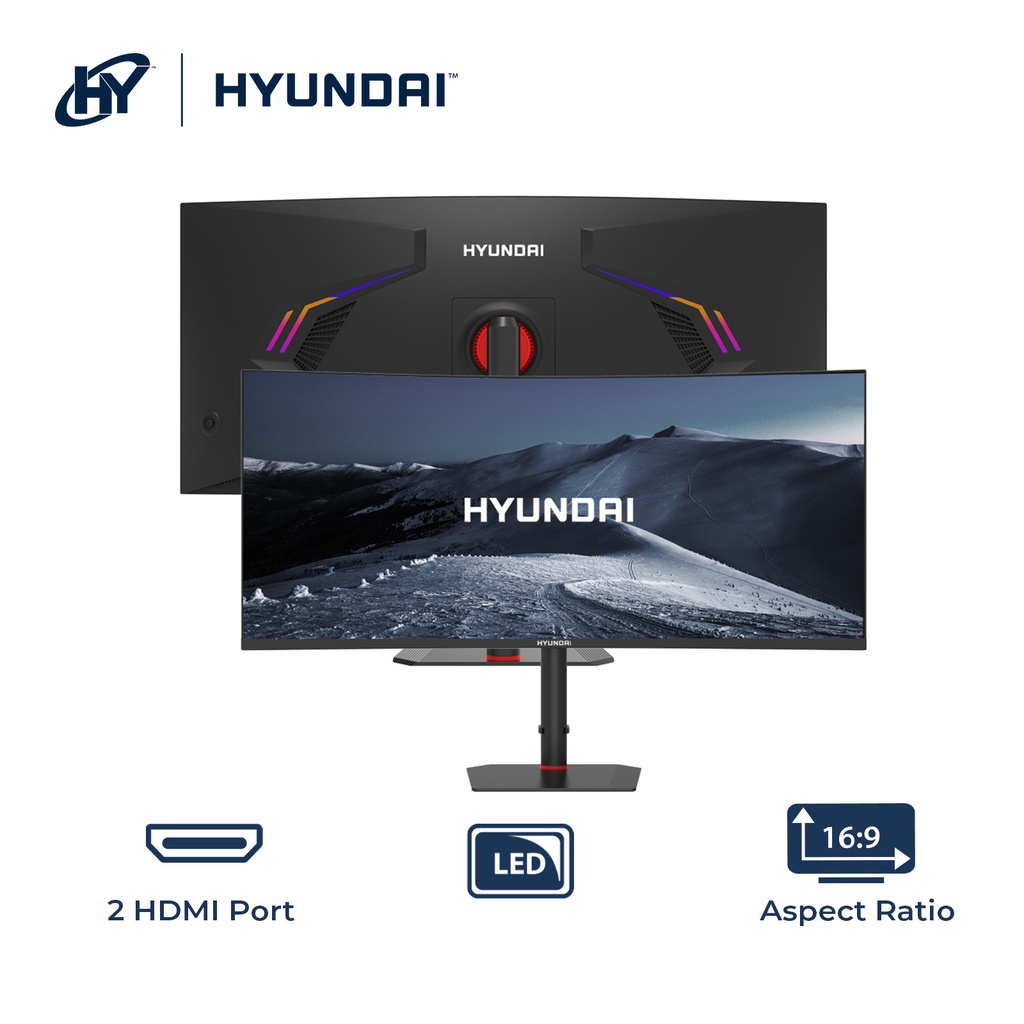 HY View, 34” Gaming Monitor R1000, IPS 3440x1440p, 180Hz, 1ms(MPRT),GTG 4ms,OD 4ms