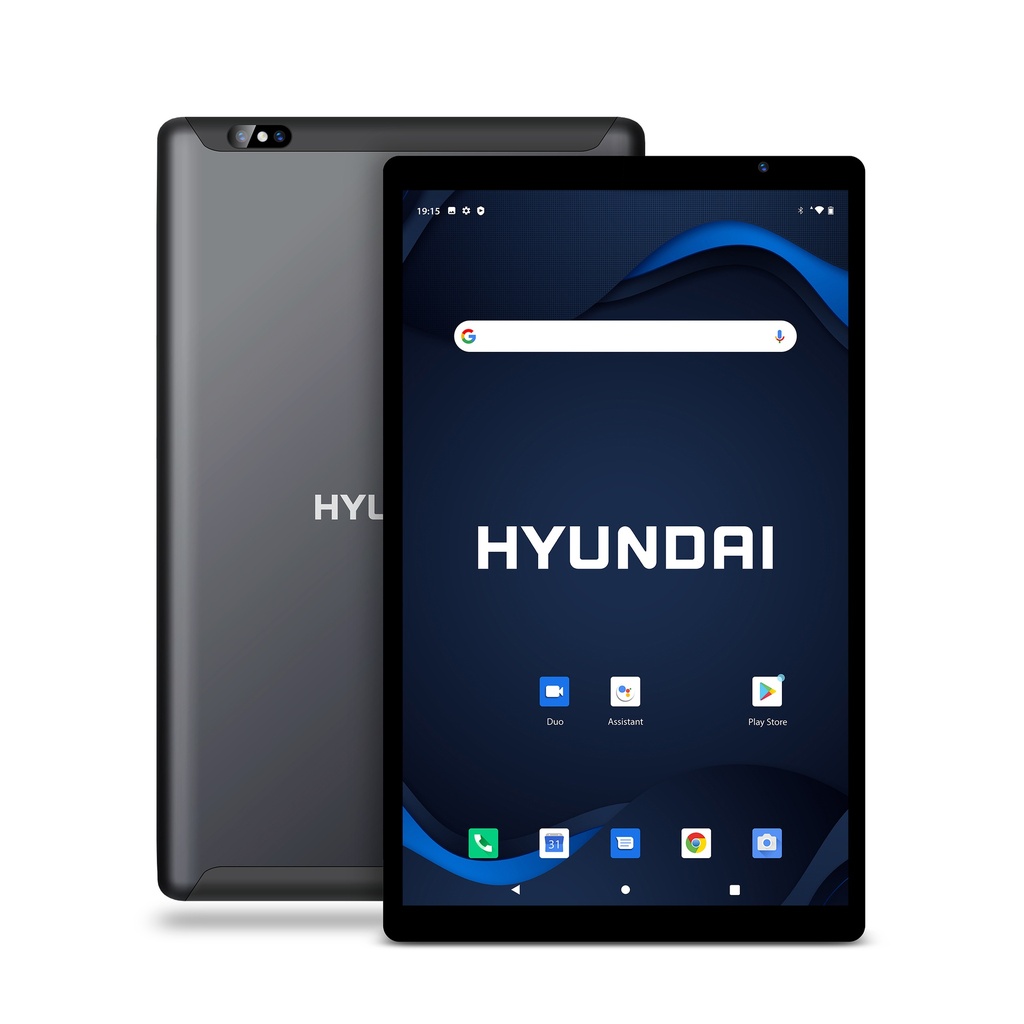 Hyundai HyTab Plus 10WB1, Tablet de 10.1" , 1280x800 HD IPS, Android 10 Go edition, Procesador Quad-Core, 2GB RAM, 32GB Almacenamiento, 2MP/5MP, WiFi - Space Gray
