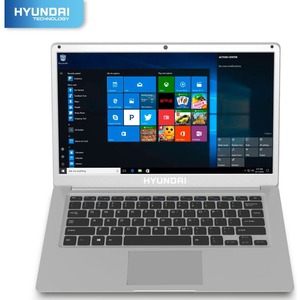 Laptop Hyundai Thinnote-A, 14.1" Celeron, 4GB RAM, 64GB HDD, Expandible 2.5" SATA HDD Slot, Windows 10 Home S Mode, Silver