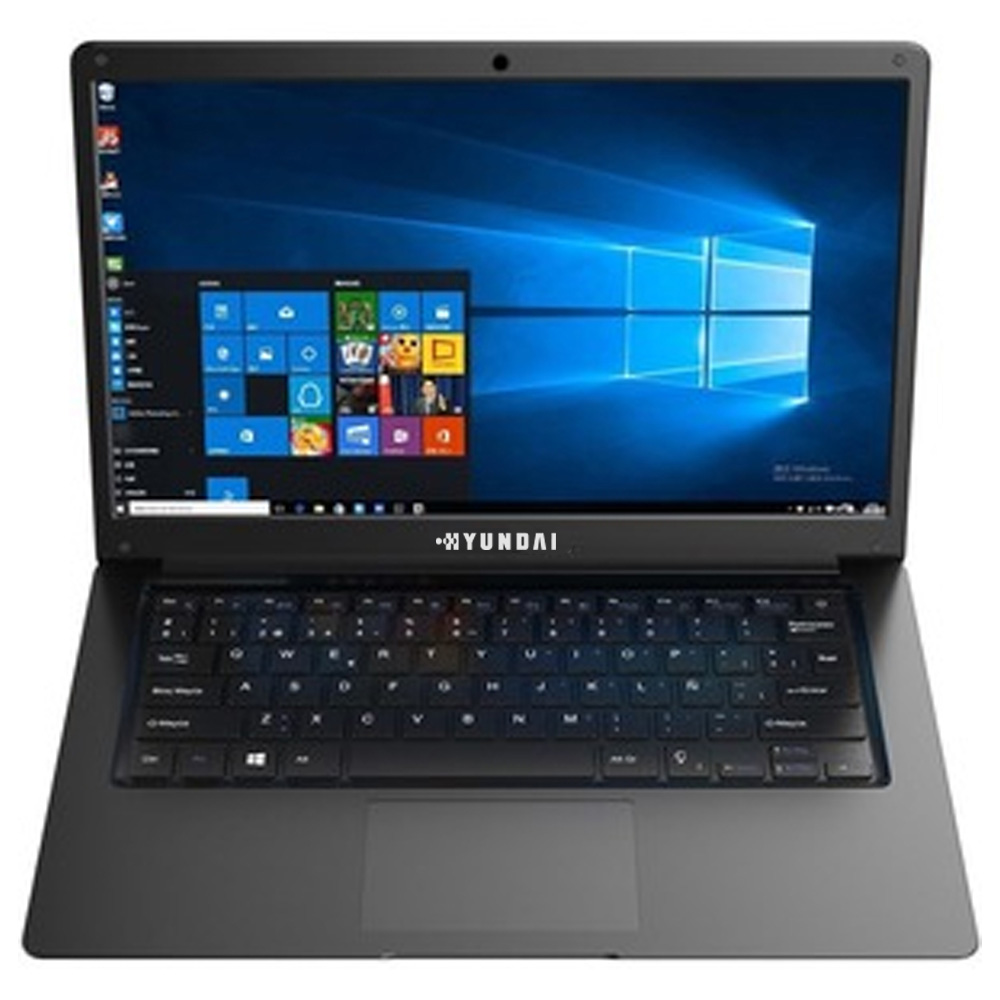 Laptop Hyundai HyBook 14.1" Celeron, 4GB RAM, 64GB HDD, Expandible 2.5" SATA HDD Slot, Windows 10 Home, WiFi, Black